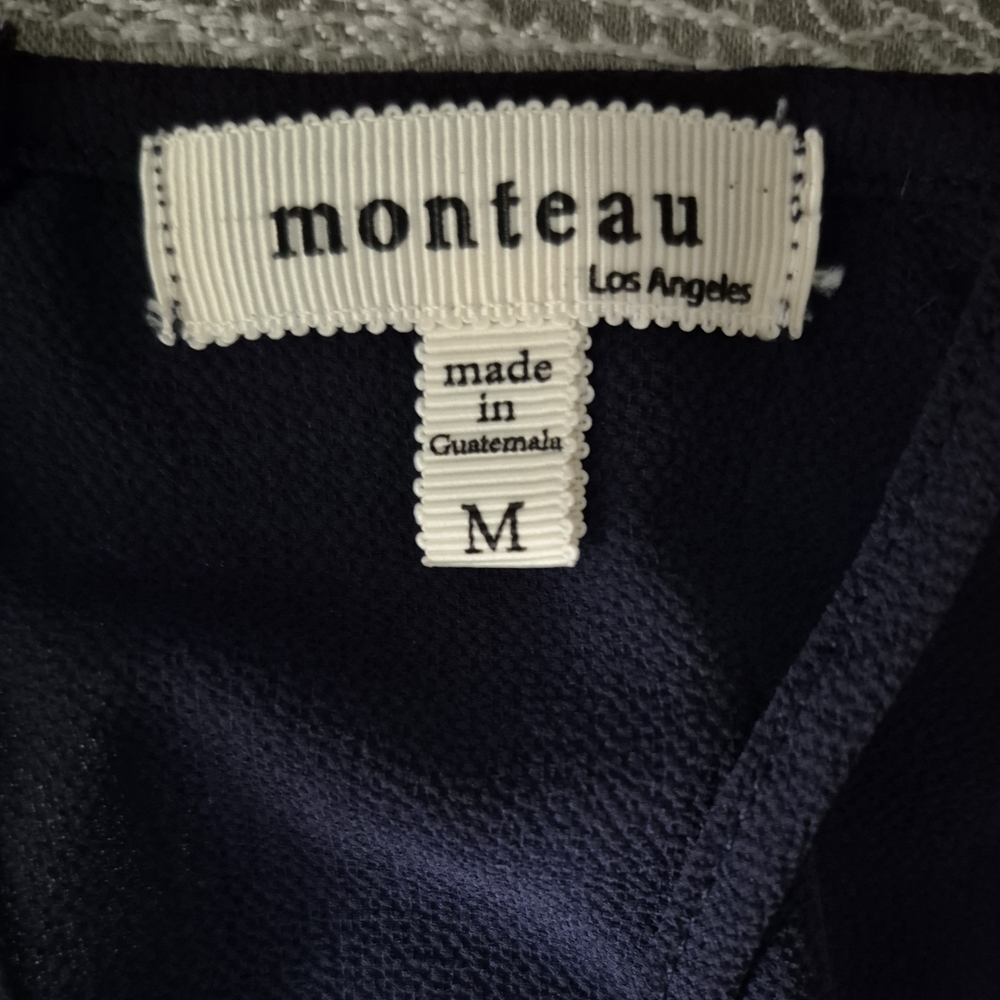 Monteau Navy Blue Camisole with Crisscross Neckline Medium - Picture 7 of 7